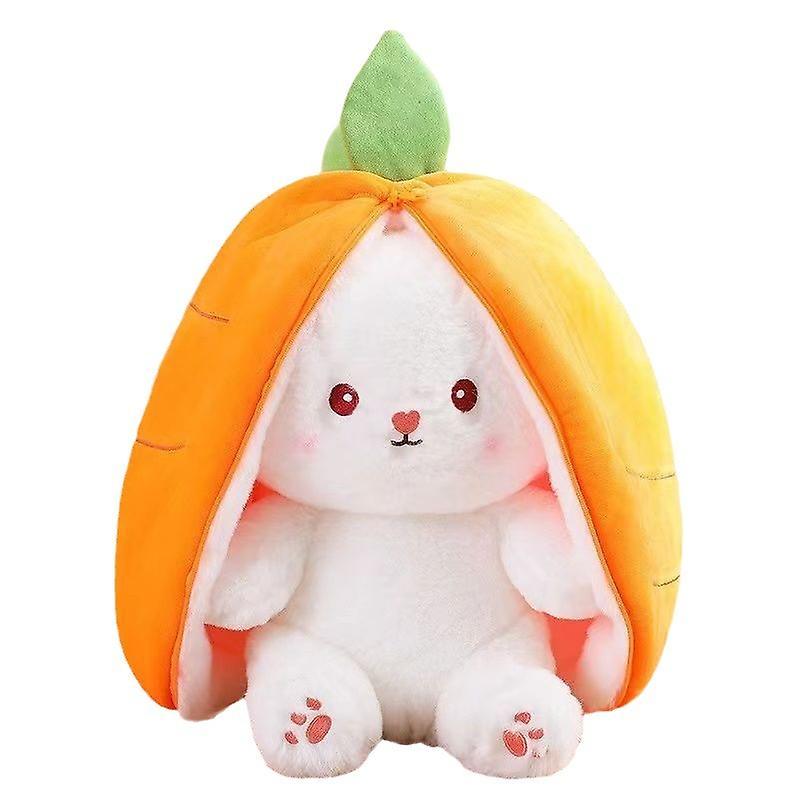 Niutu0 Rabbits Muppet Toys Reversible Carrots Strawberrys Bunny Pillow Plush Toy Doll For Boys Girls Fk Carrot Rabbit 35cm