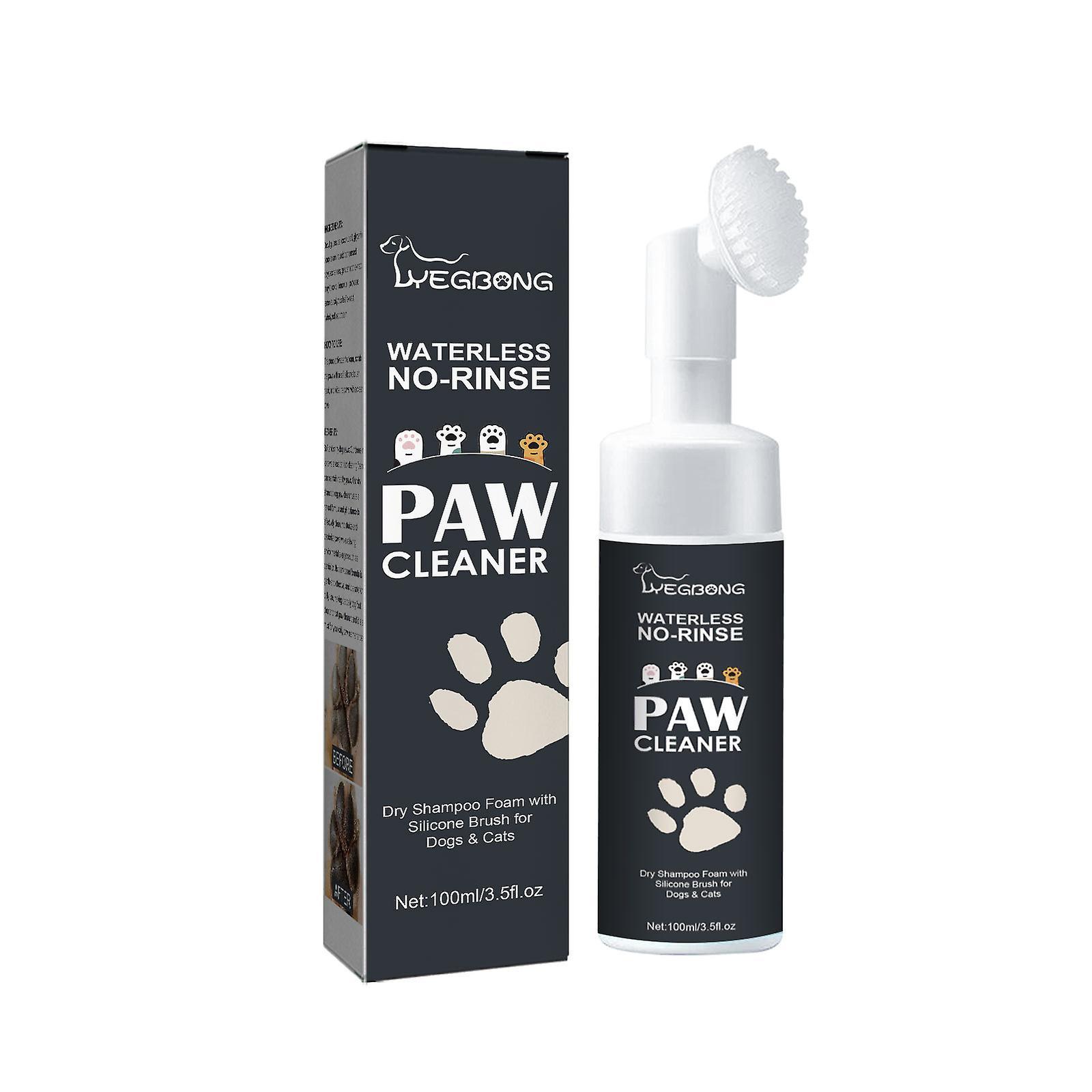 Mjju Dog and Cat Paw Cleaner (100ml) No Rinse Foaming Cleanser | Dog Paw Brush Paw Cleaner | Cat Paw Cleaner Pet Paw Cleaner, Paw Care