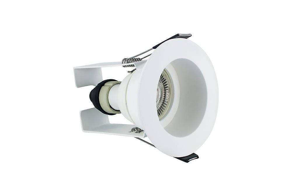 Integral Lighting LED Fire Rated Downlight Recessed White Insulation Guard / GU10 Holder White IP65