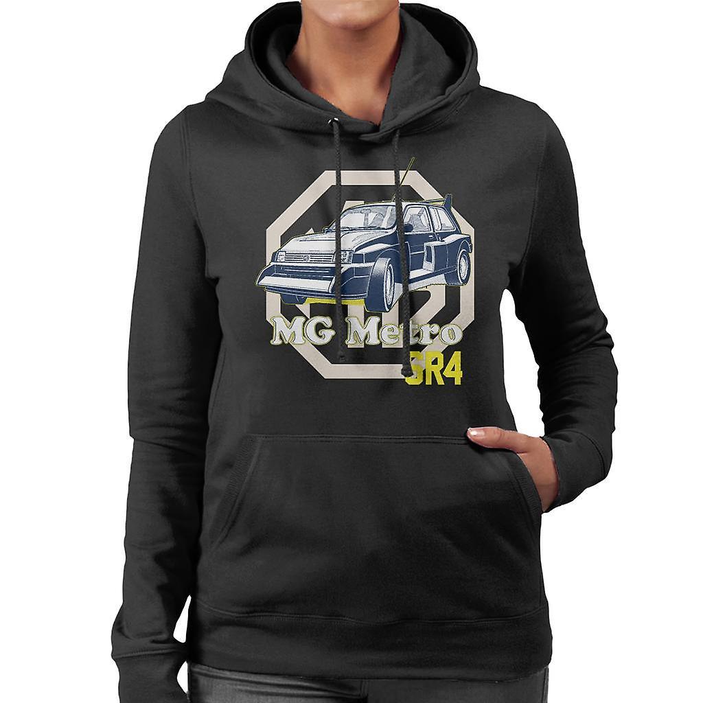 MG Metro 6R4 British Motor Heritage Women's Hooded Sweatshirt Black XX-Large