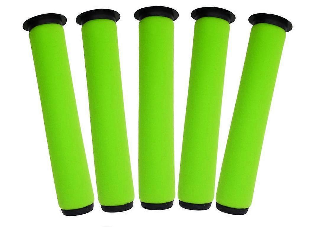 Szsljsm 5 Pack Washable Filters for Gtech AirRam MK2 and Air Ram MK2 K9 Cordless Vacuum Cleaner (MK2 K9 Long Filters)23*5.5*3.9cm,Green