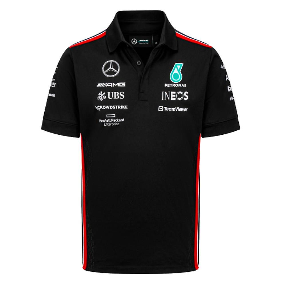 Puma 2023 Mercedes AMG-Petronas Polo Shirt (Black) Medium Adults