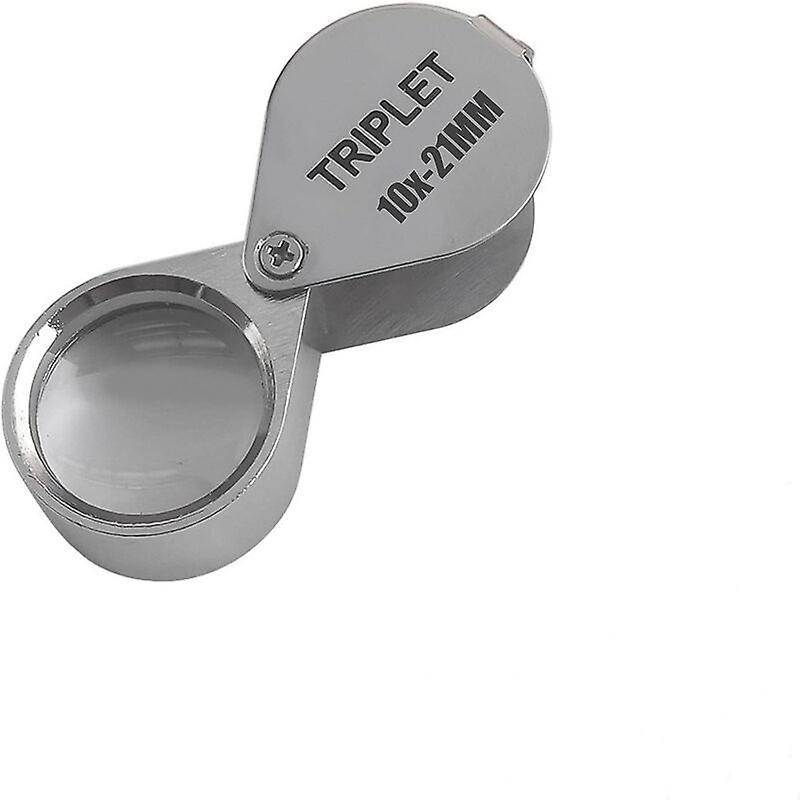 Dewenwils DWW-Loupe 10x 21mm, loupe en verre pliante pour identification de pices de monnaie en mtal, diamant, bijou, jade ancien