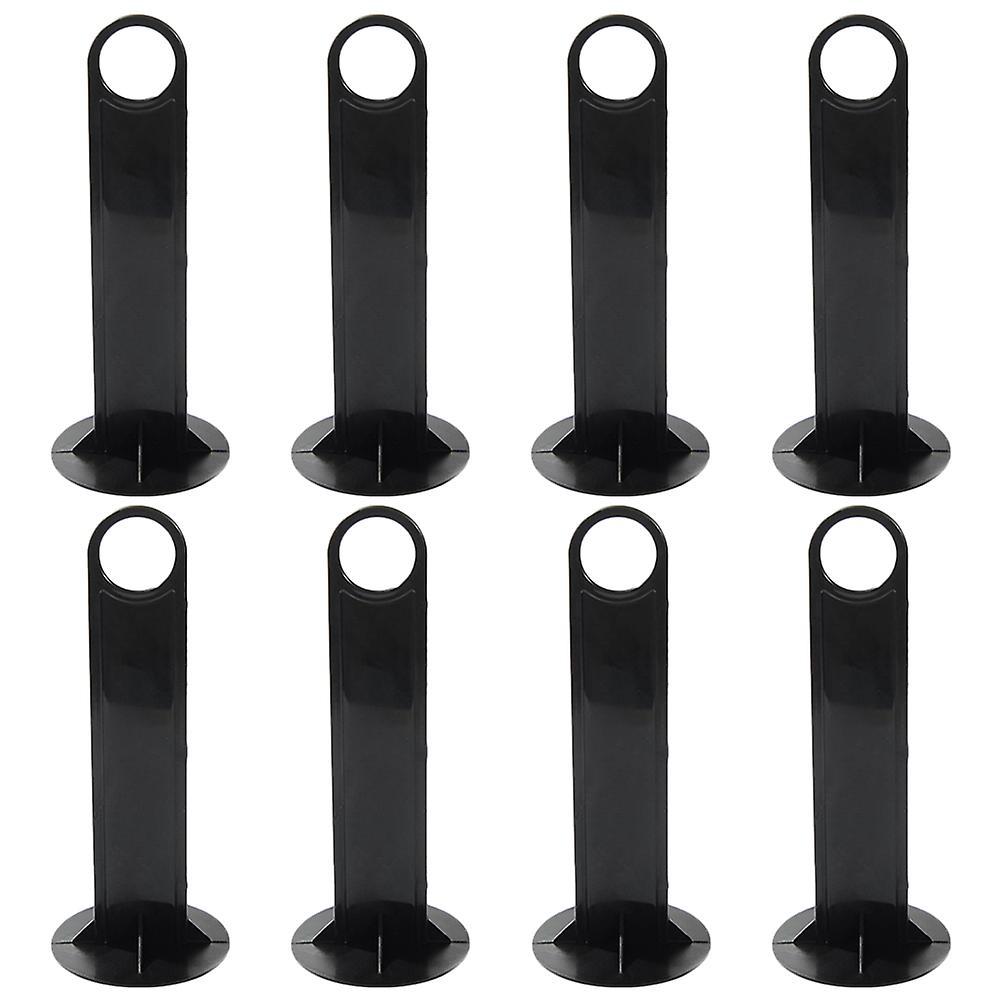 Tinksky 8pcs Soccer Training Cones Holders Sign Disc Cones Carrying Stands Football Training Equipment Black