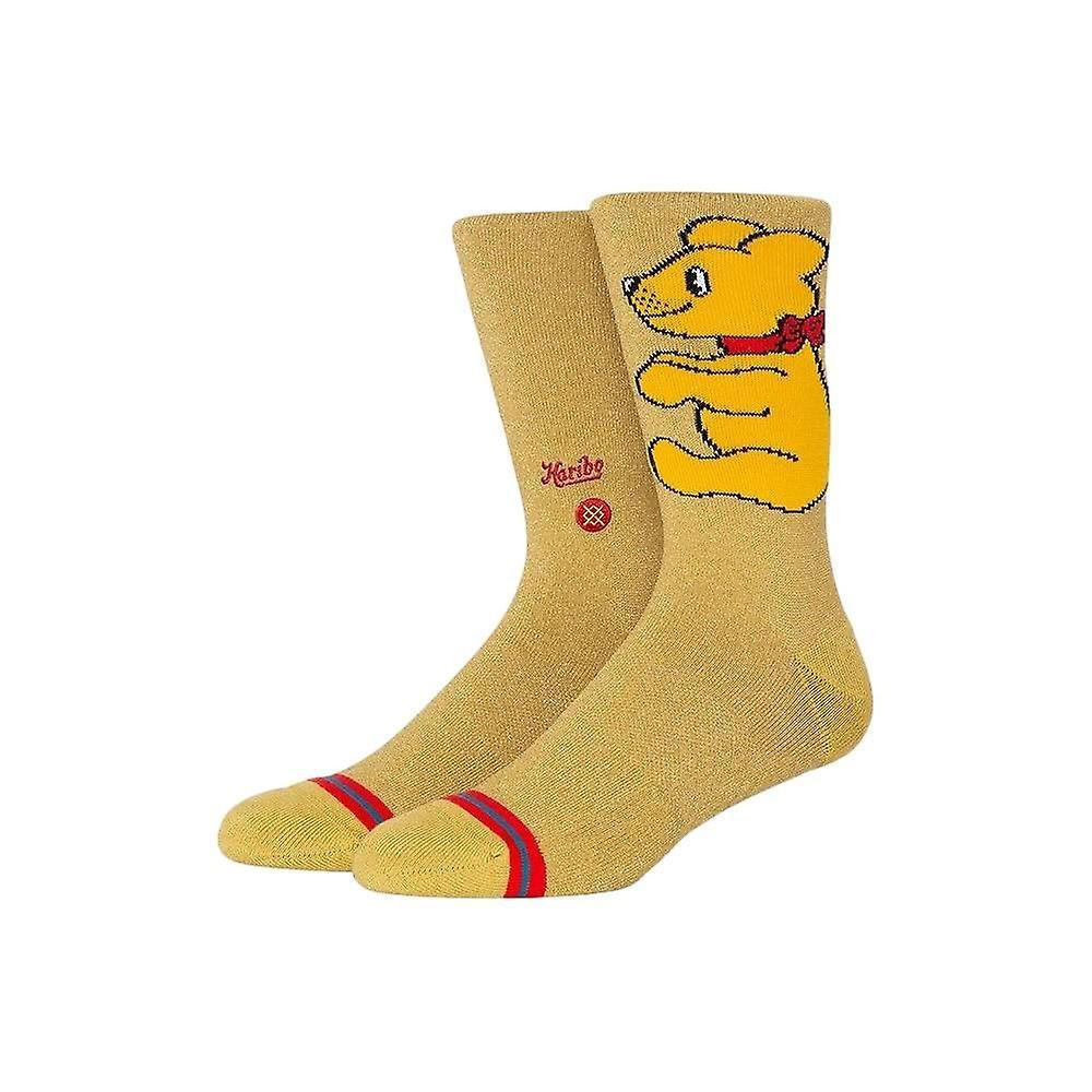 Adults Stance Haribo Gummiebear Crew Socks Gold L