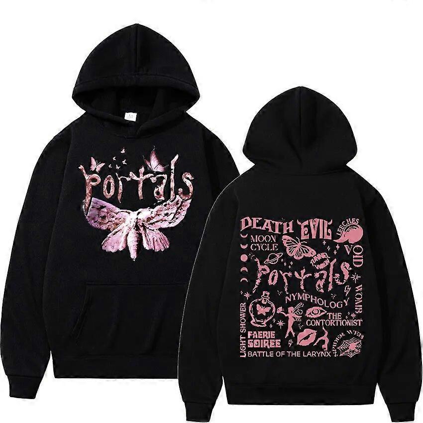 Redkid Singer Melanie Martinez Fashion Hoodie Men Women Harajuku Aesthetics Sweatshirt Spring Autumn Casual Pullover Hooded Streetwear Black S