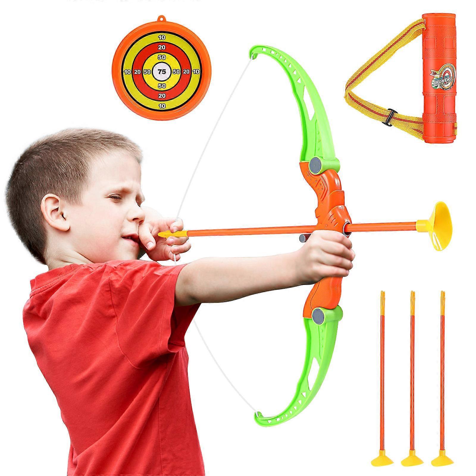 Winomo TOYANDONA Bow and Arrow Toy Set for Kids Outdoor Practical Tools Archery Set for Children Boys Girls As Shown