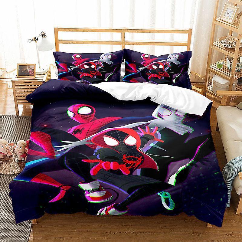 Lzyx Hot Spiderman Series Duvet Cover Two-three Piece Set Birthday Christmas Gift A13 135x200