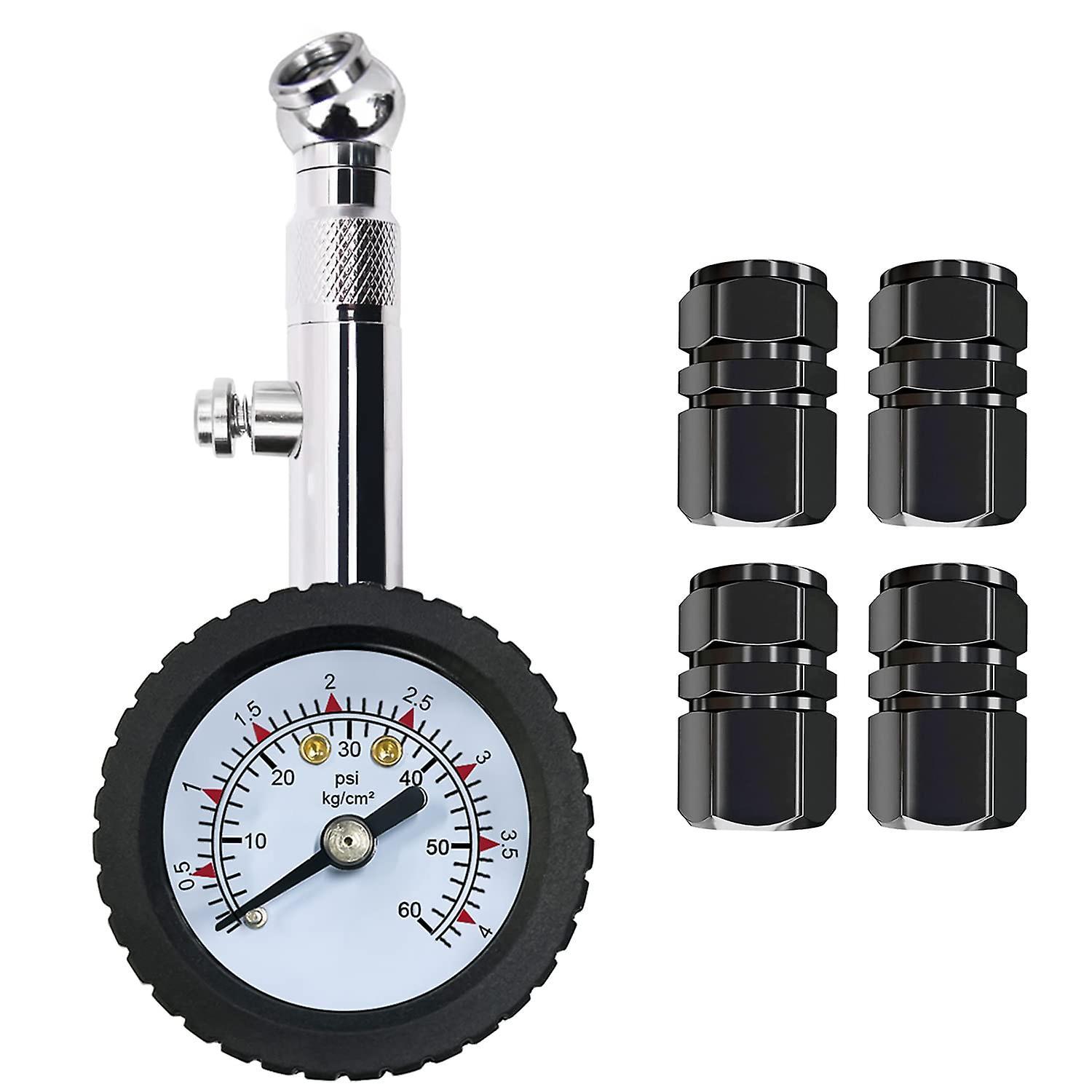 Augro Tire Pressure Gauge - High Accurate 60 Psi Digital Tire Pressure Gauge - Portable Tire Pressure Gauge For Car Truck Suv Motorcycle Bike