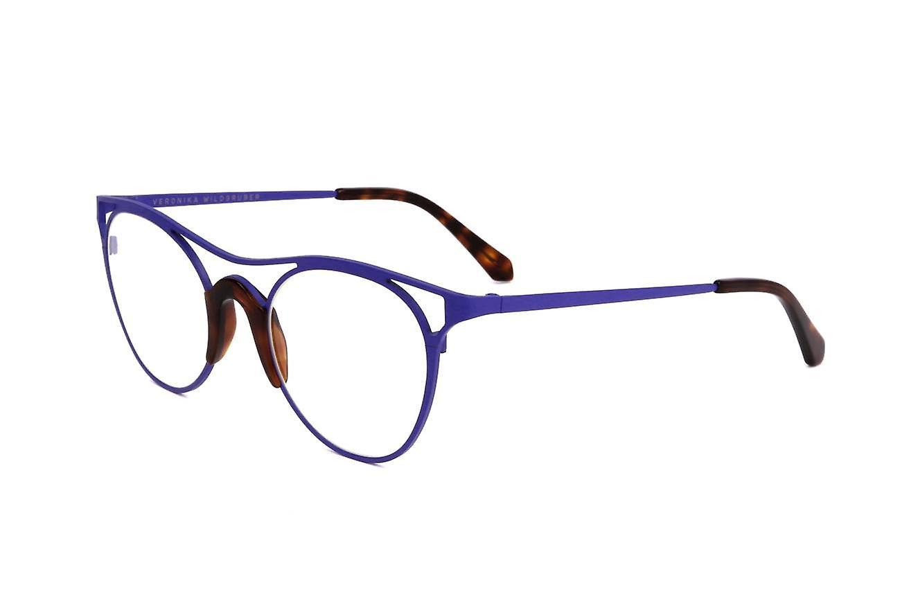 Eyewear Frames Veronika Wildgruber LEILA W072 080 N2 BLUE MAT HAVANA 54/24/145 WOMAN 54 mm