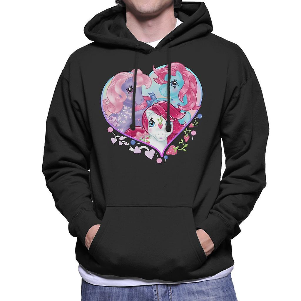 My Little Pony Friendship Love Heart Men's Hooded Sweatshirt Black X-Large