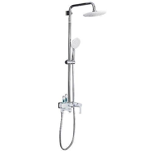 Slowmoose Bathtub Faucet White Color Brass - Bathroom Bath Shower, Head Taps G2402-8