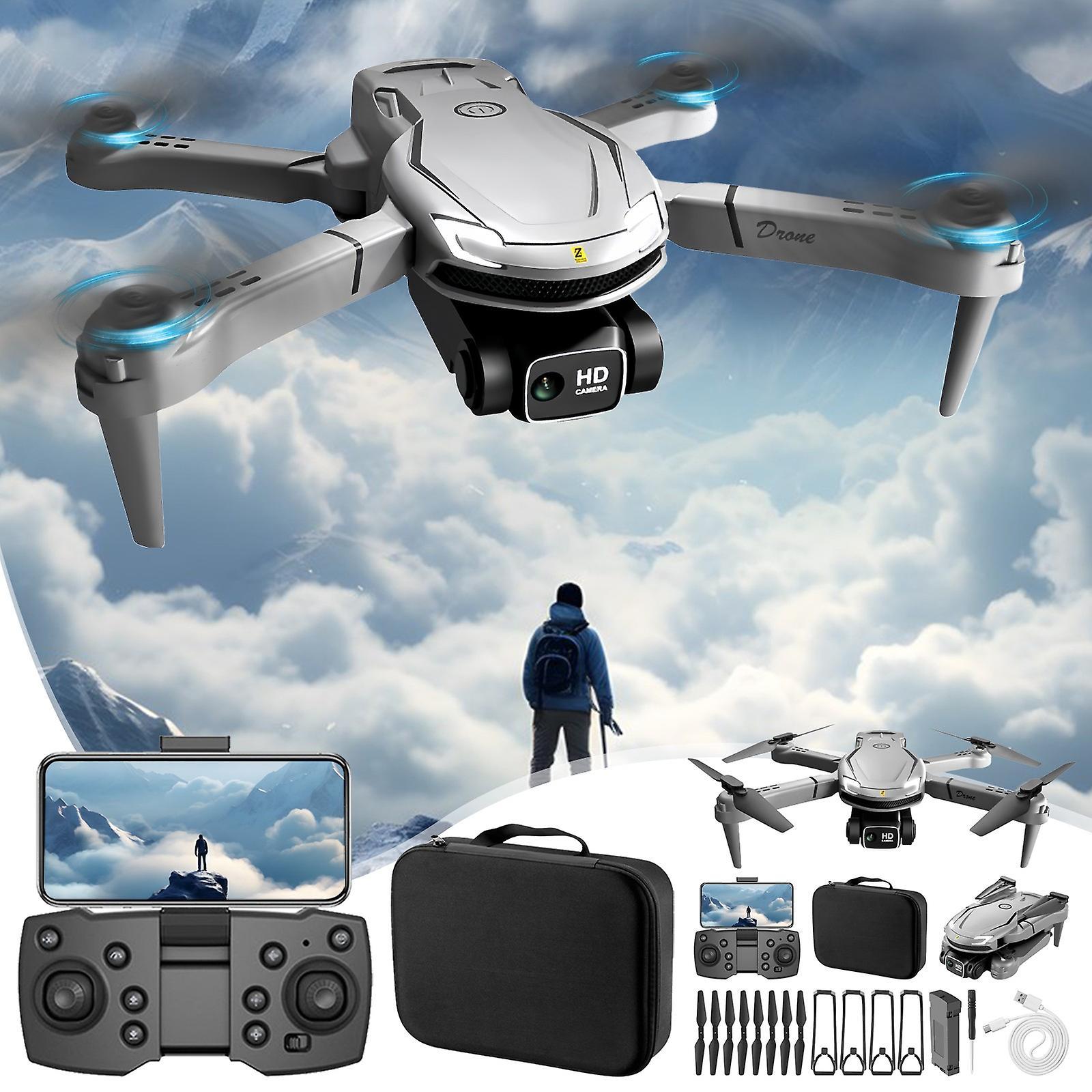 Flye Drone With 4K HD Fpv Camera Remote Control Toys Gifts For Boys Girls With Altitude Hold Headless Mode FLYE2437 Gray Free Size