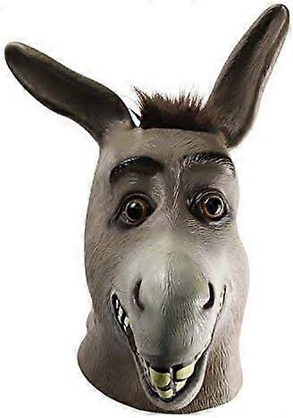 Xymcv Donkey Mask Animal Mask Costume Party Cosplay Latex Mask for Halloween Party Props