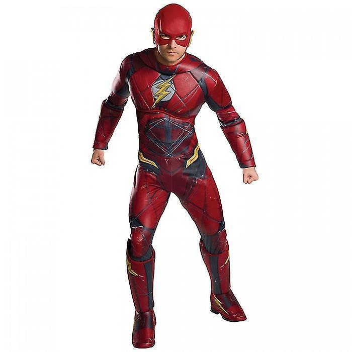 The Flash Mens Deluxe Costume Red Standard