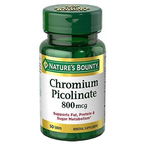 Sundown Naturals Nature's Bounty  Chromium PicolinateTablets,800 mcg ,50 Tablets (Pack of 1)