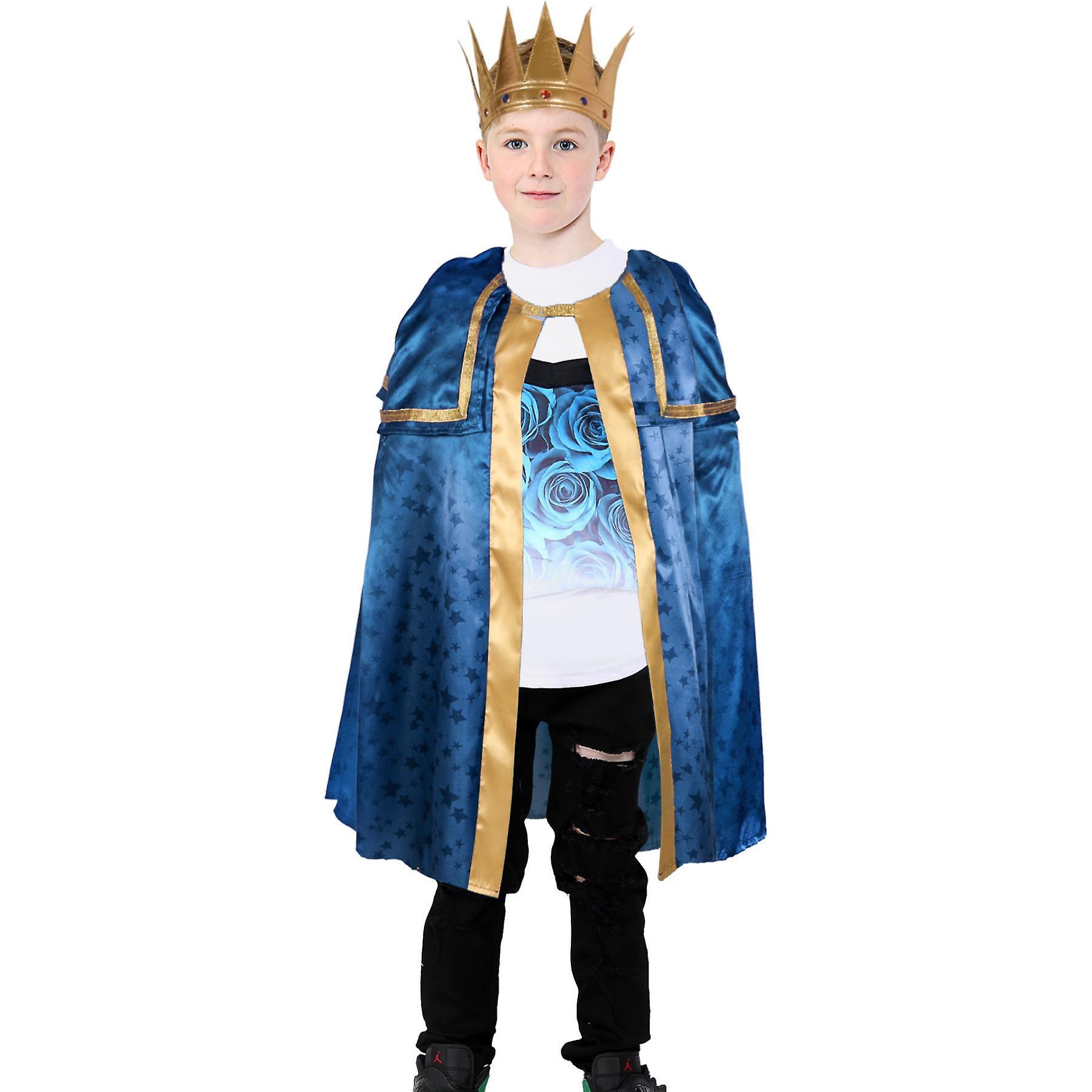 A2Z 4 Kids Kids Boys Xmas Nativity Three Kings Wise Man Costume School Plays Fancy Dress Blue 9-11 Years