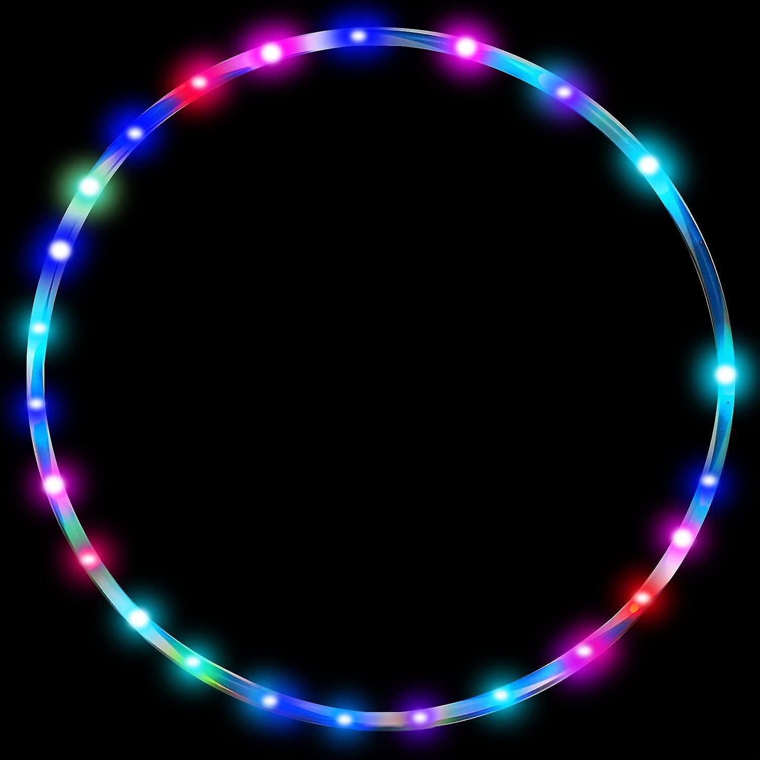 Sychie Color Changing Hula Hoops, Multiple Light Up Hula Hoops 90cm