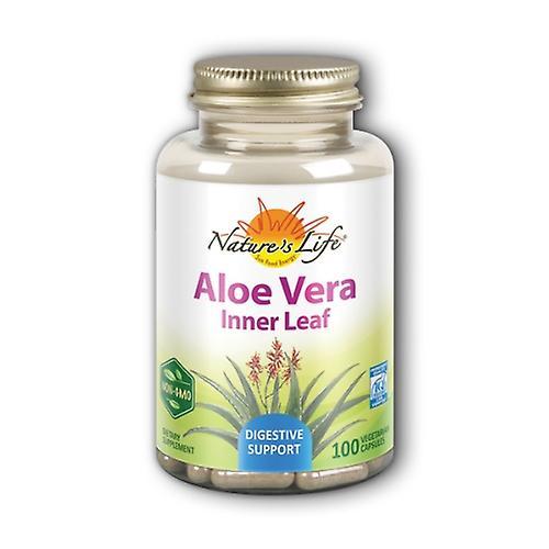 Nature's Life Aloe Vera Inner Leaf, 100 Caps (Pack of 1)