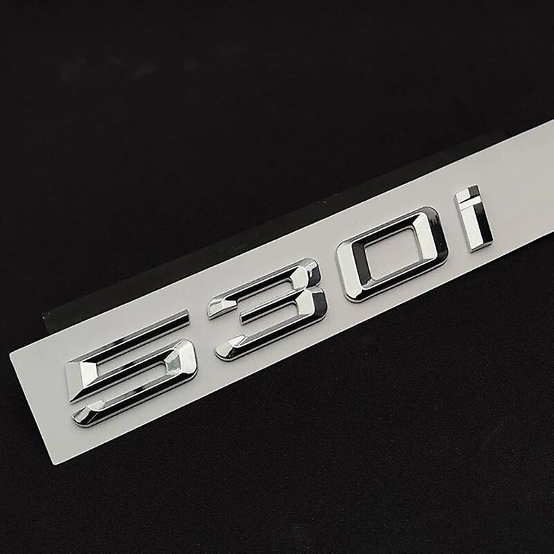 Hikig 3d Abs Car Trunk Badge For Bmw 520i 525i 530i 535i 520d 525d 530d Xdrive E60 E39 E34 F10 Logo Emblem Letters Sticker Accessories