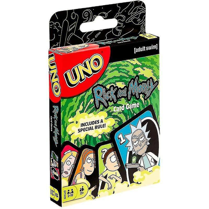 Mike Uno Rick And Morty Uno Family Card Game, With 112 Cards, Makes A Great Gift For 7 Year Olds And Up