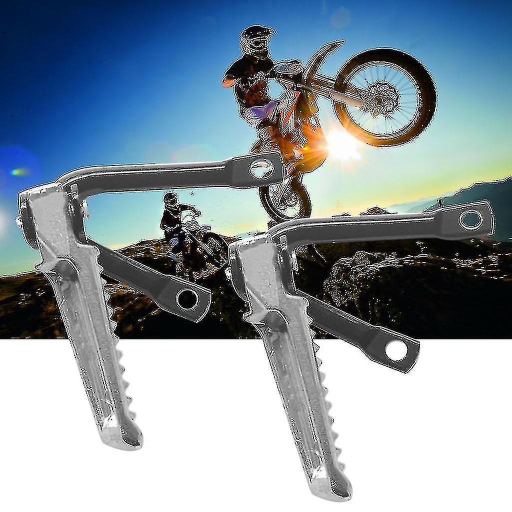 2pcs Motocross Motorcycle Rear Footrest Foot Pegs  Foot Pegs Motorcycle Folding Pedals Banmo