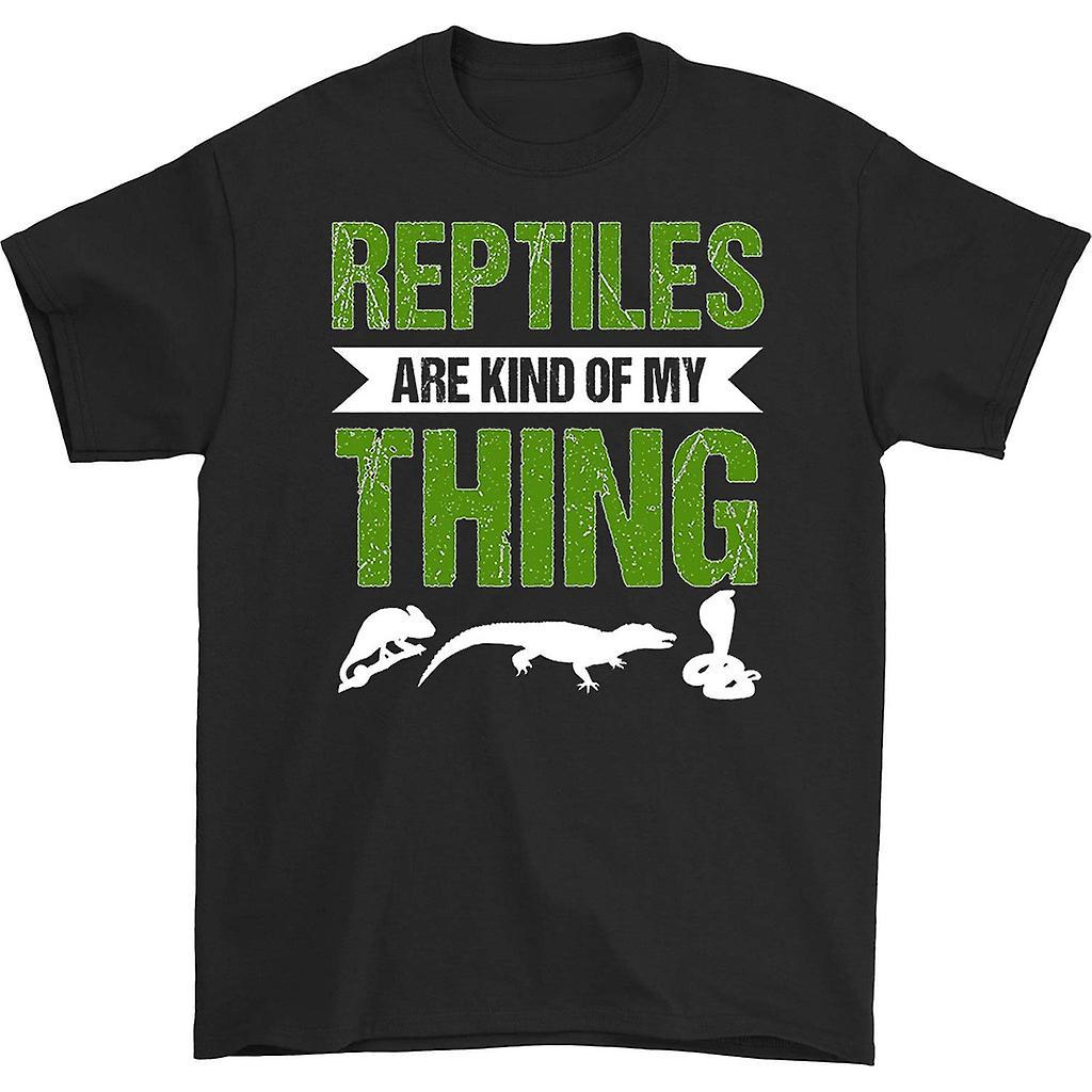 HISHARK Reptiles are kind of my thing t-shirt black M