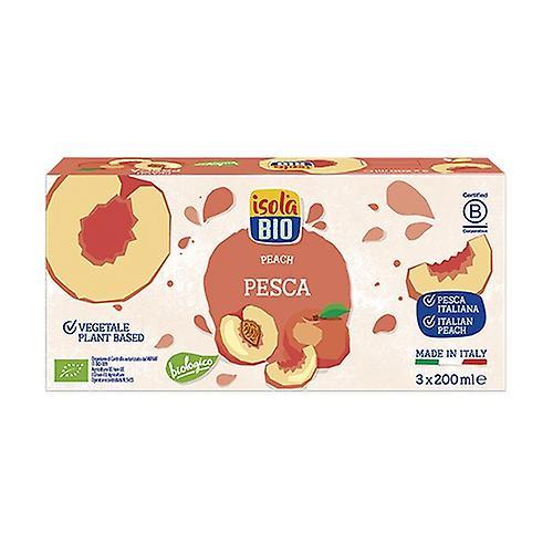 Isola Bio Organic Peach Juice 3 units of 200ml (Peach)