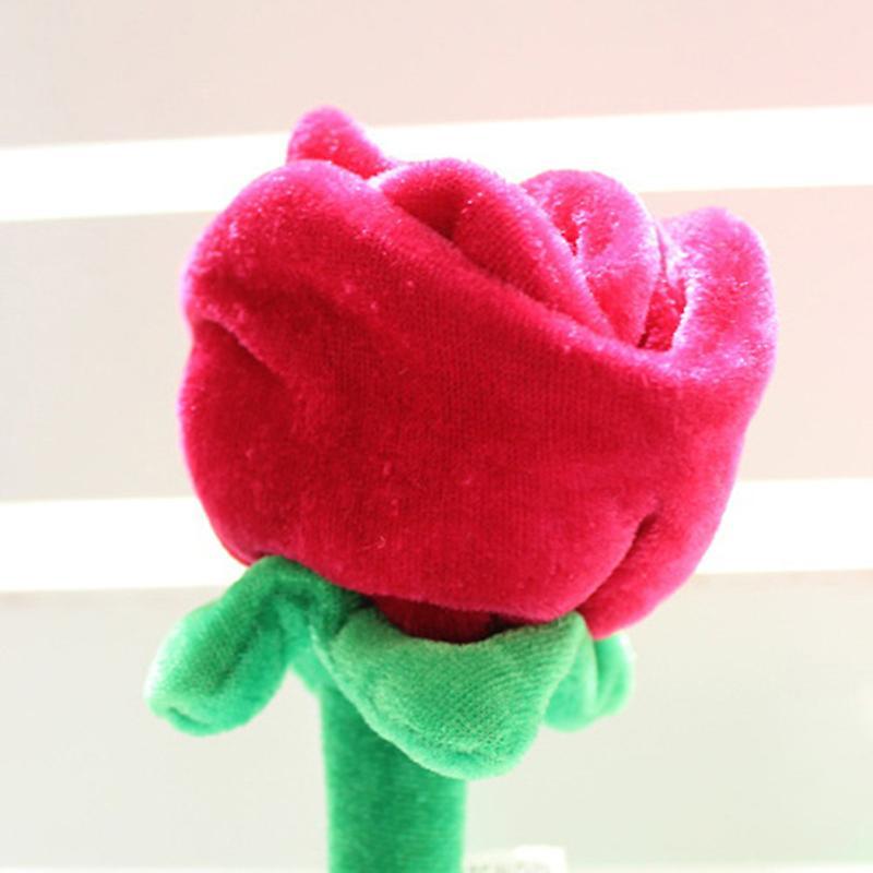 Unbrand 1pc Cartoon Rose Flower Stuffed Soft Plush Toy Valentine's Day Gift For Girls Rose red one size