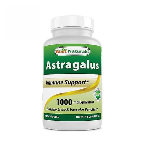 Best Naturals Astragalus, 1000 mg, 120 Caps (Pack of 1)