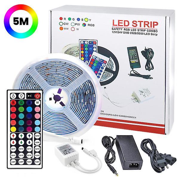 Led Light Bulbs 5 Meter - LED-Strip Lights with RGB   Light loop LED-strip multi-colour