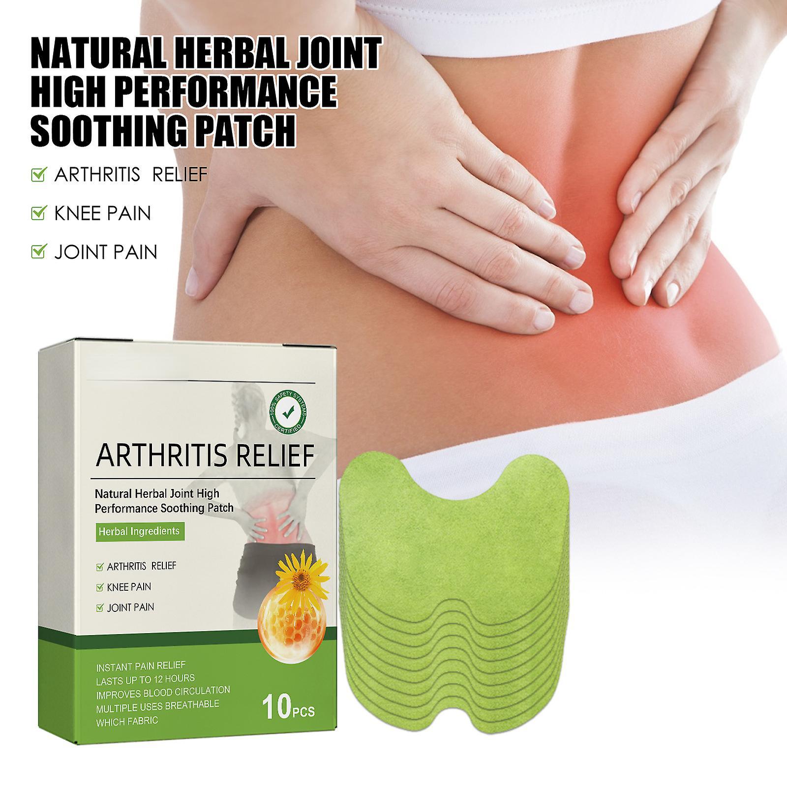 Frusde Bone Joint Herbal Patches, Natural Formula Herbal Knee Patches, Long Lasting Relief Of Muscle Joint Herbal Heat Compress Knee Patches 30pcs