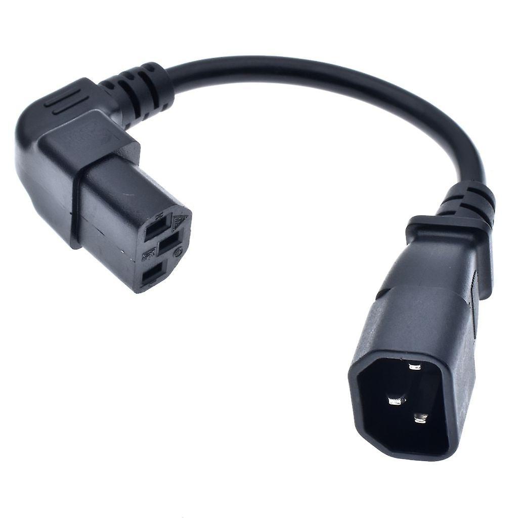 Slowmoose Iec 320 C13 Female To C14 Male Pdu Angle Power Cables - Power Cord Adapter Up Angle Cord