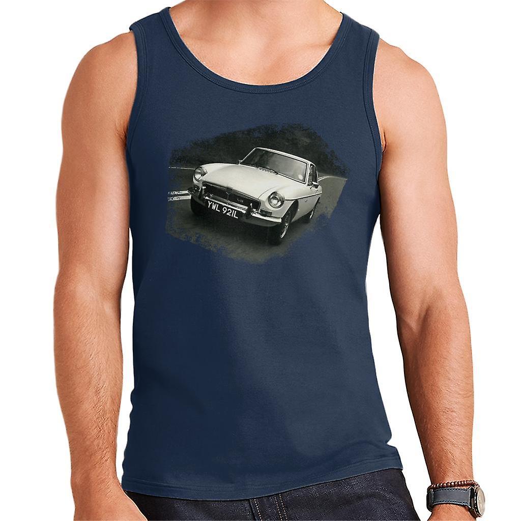 MG On The Road British Motor Heritage Men's Vest Navy Blue XX-Large