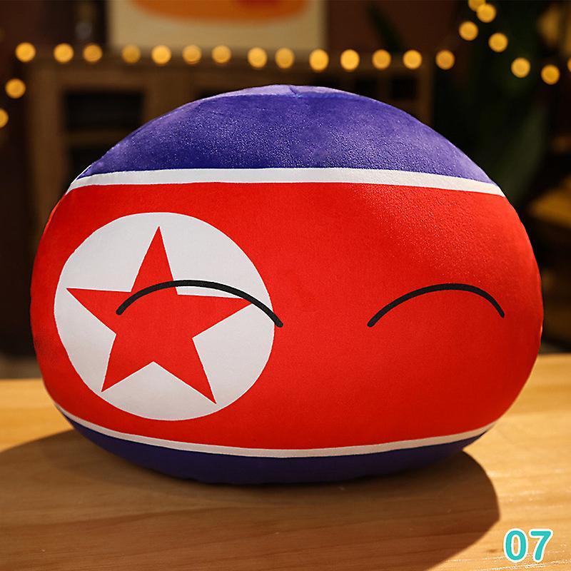 Unbrand 10cm Country Ball Plush Toy Polandball Pendant Countryball Stuffed Kids Doll North Korea