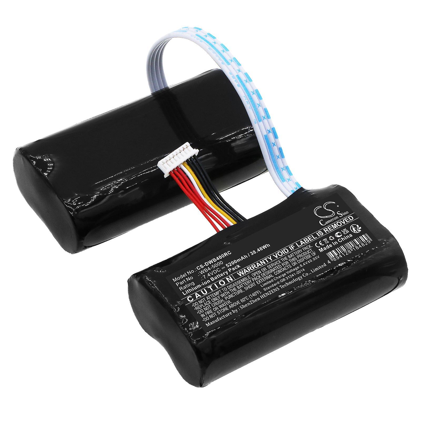 Cameron Sino Battery for DJI RM500 Smart Controller WB4-5000 Remote CS-DWB400RC 7.4v 5200mAh