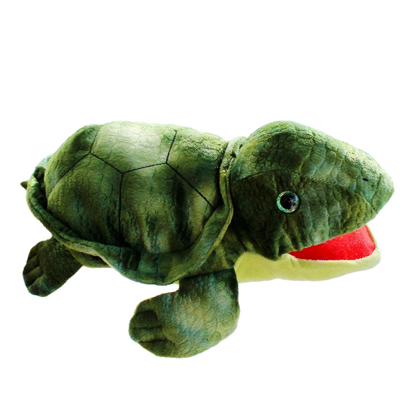 Haloppe Plush Sea Animal Hand Puppet Movable Mouth Shark Whale Turtle Octopus Crab Hand Puppet Role Playing Pretend Play Doll Storytelling Prop Kid...