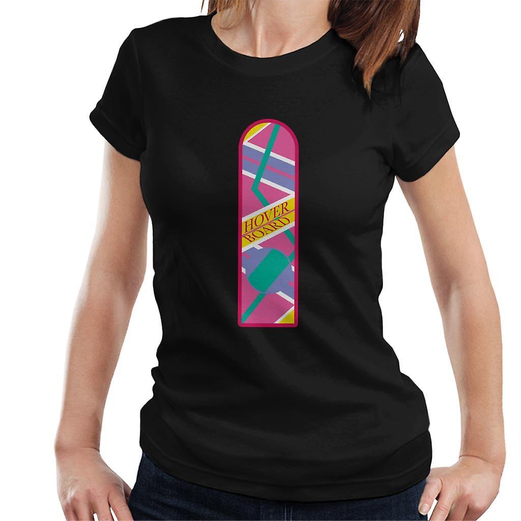 Back to the Future Hoverboard Classic Design Women's T-Shirt Black Medium