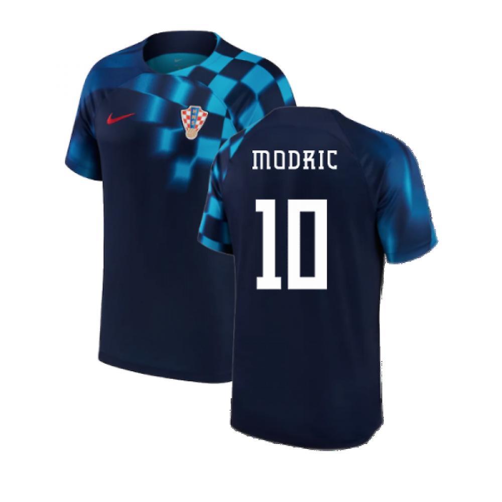 Nike 2022-2023 Croatia Away Shirt (Modric 10) Navy M