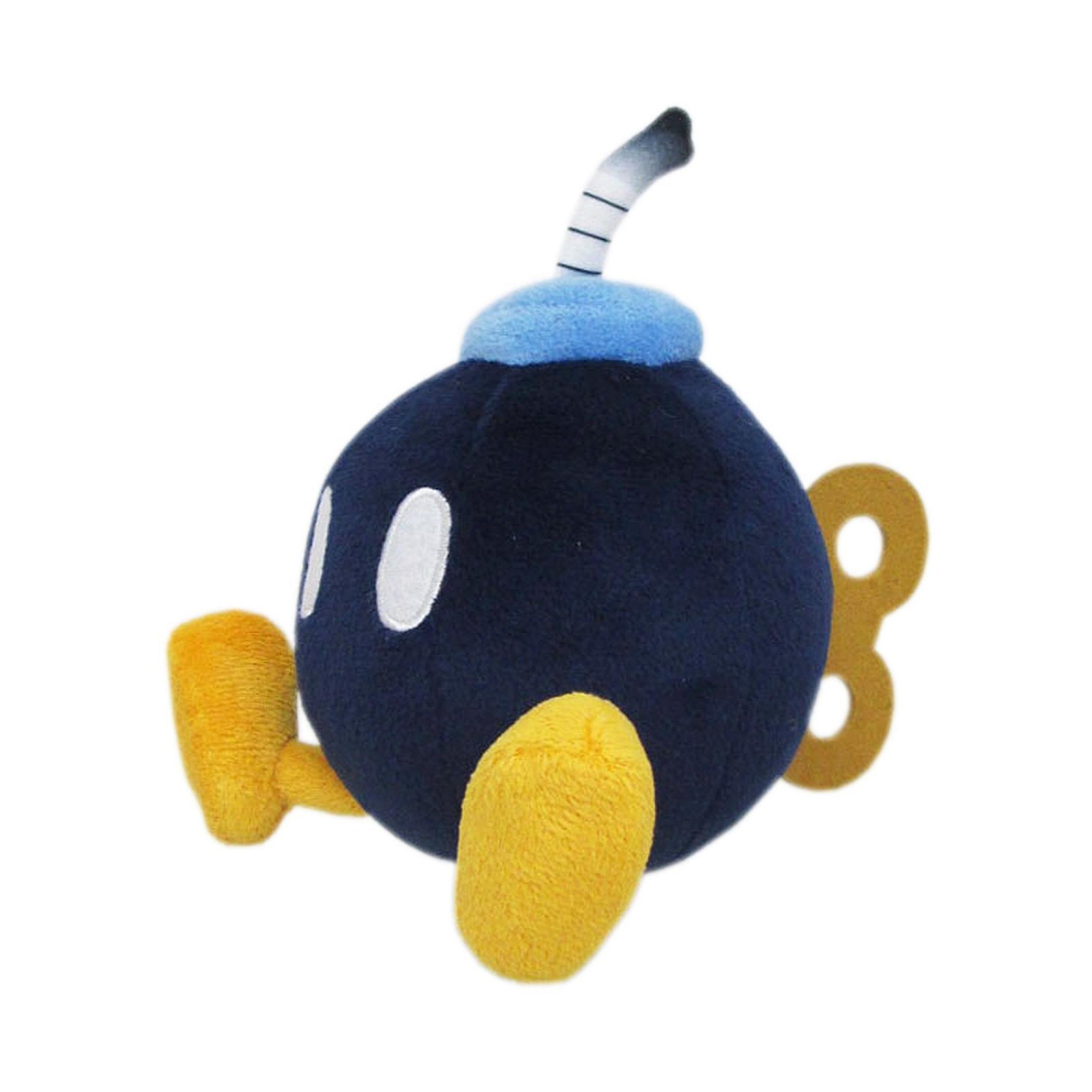 Video Games Super Mario Bros. Bomb-Omb 6" Plush Toy Black