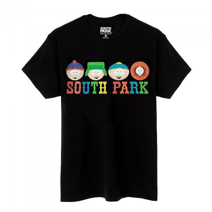 South Park Mens Character T-Shirt Black XL