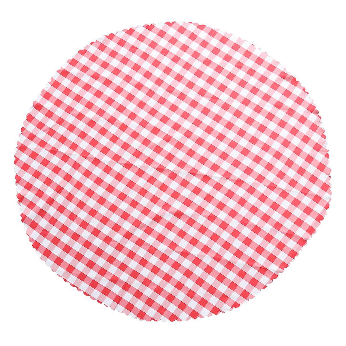 Tinksky Checkered Table Clothes Round Hotel Tablecloth Christmas Table Cloth Round Tablecloth