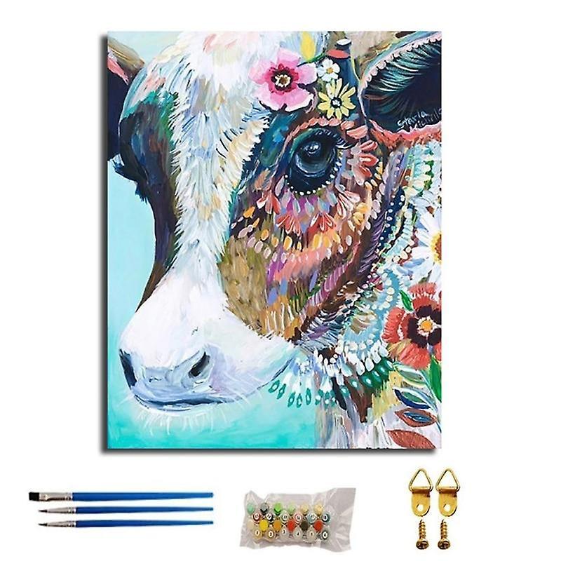 Slowmoose Adult Paint By Number Kits On Canvas - Diy Oil Painting Paintworks Paint Kit & 4