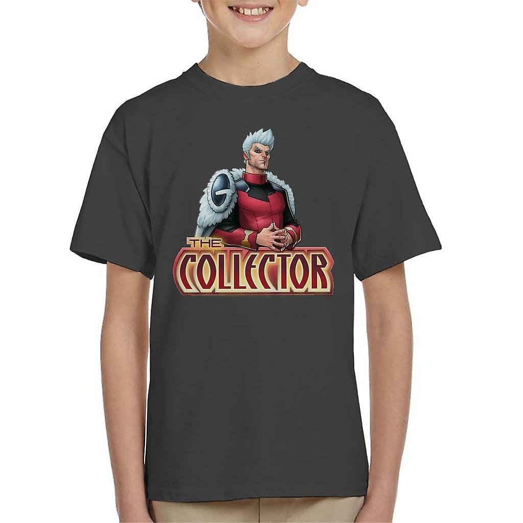 Marvel Guardians Of The Galaxy The Collector Kid's T-Shirt Charcoal X-Small (3-4 yrs)