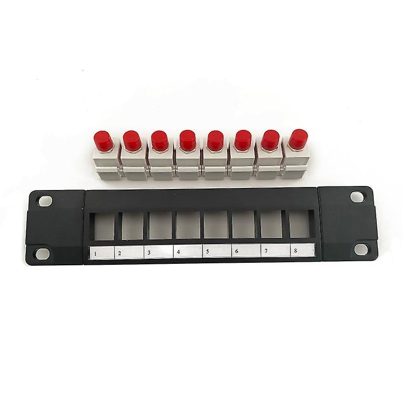 unbrand 8 Port for FC Wallmount Patch Panel 10G Support 1U Network Patch Panel UTP 19-In