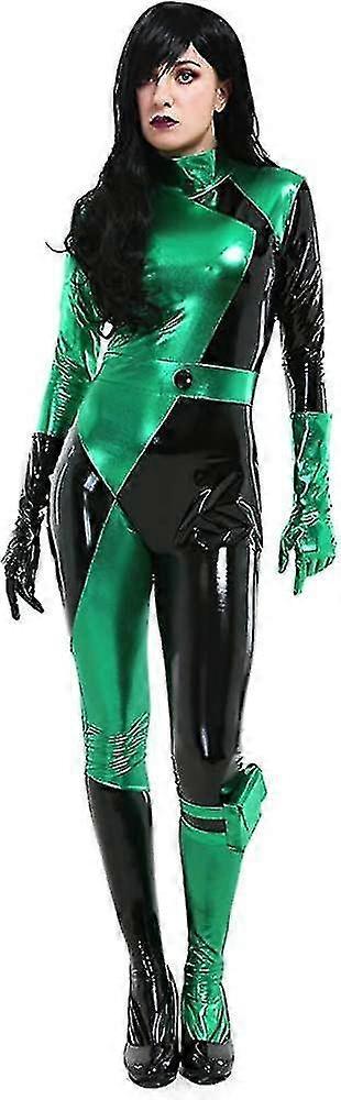 Sssxv Women's Villains Shego Cosplay Bodysuit Deluxe Costume Halloween Medium