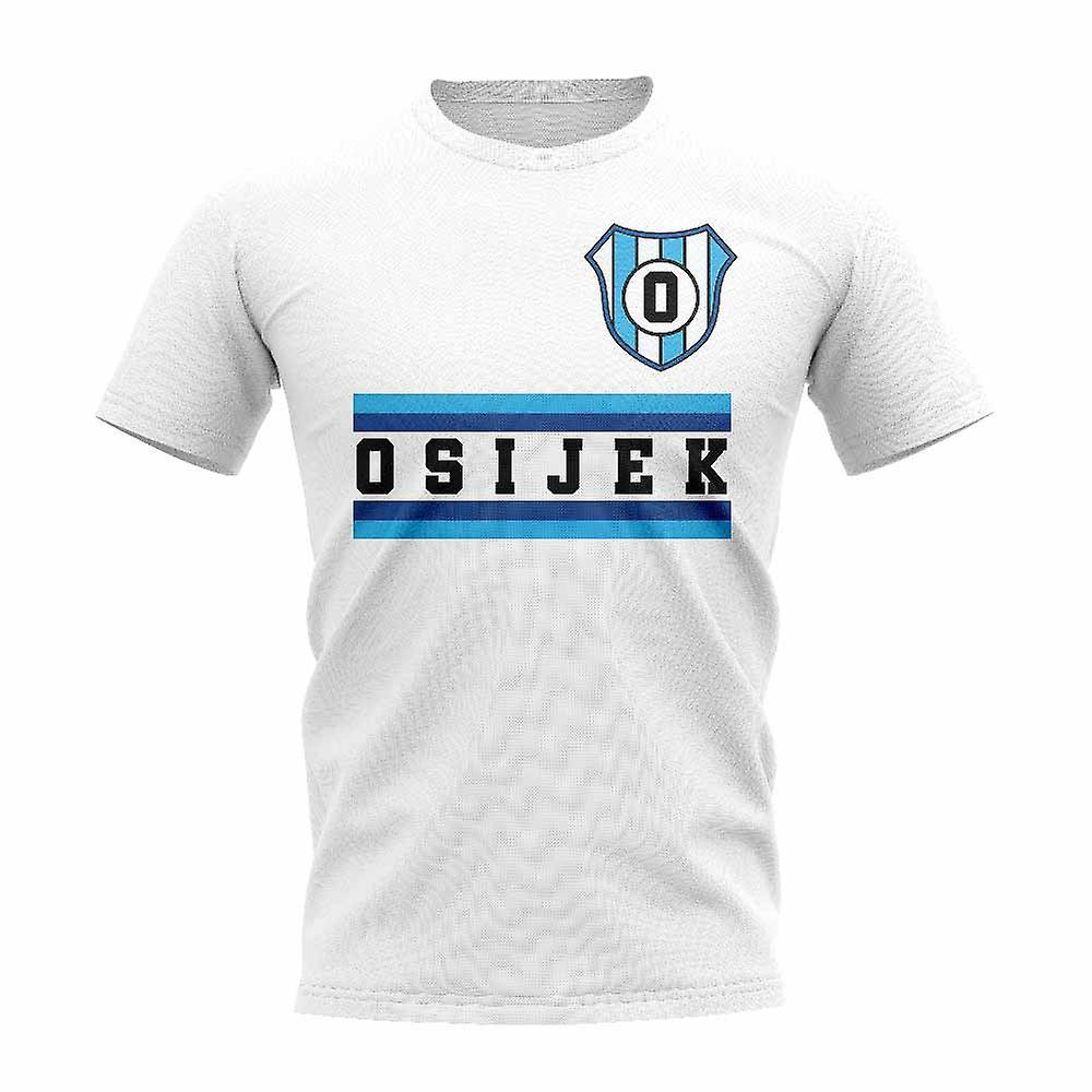 UKSoccerShop NK Osijek Core Football Club T-Shirt (White) XXL (50-52 inch)