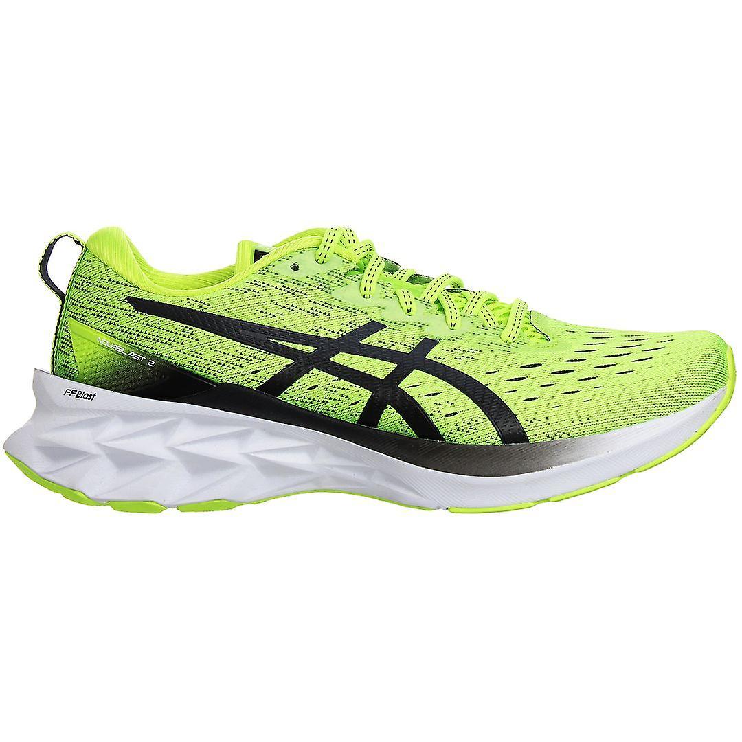 Asics NovaBlast 22 Lace-Up Green Synthetic Mens Running Trainers 1011B192_301 UK 9 EU 44 US 10