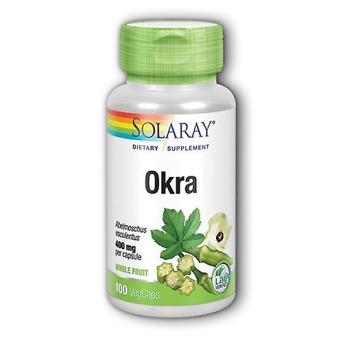 Solaray Okra,400 mg ,100 Caps (Pack of 1)