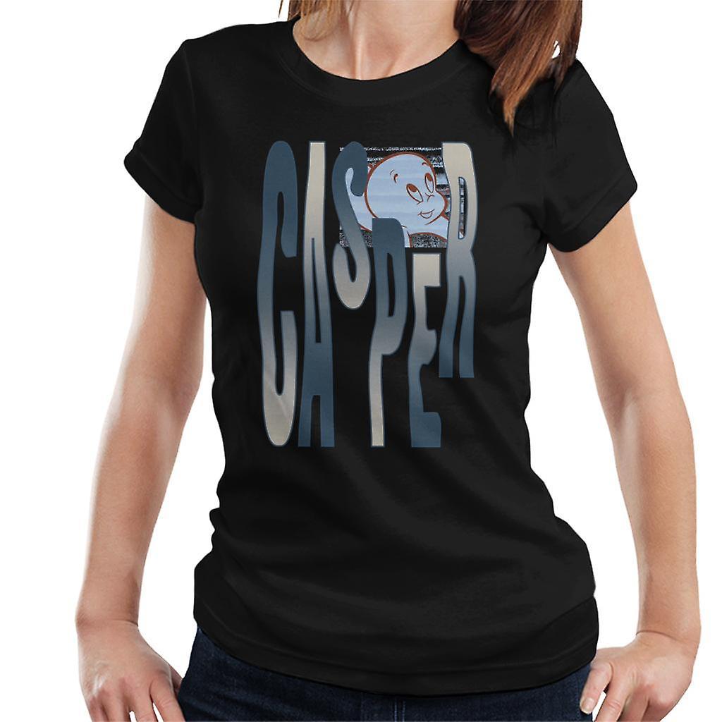 Casper The Friendly Ghost Spooky Waves Women's T-Shirt Black XX-Large